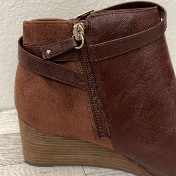 Dr Scholl’s Brown Wedge Booties Size 11 NWT - Picture 10 of 15